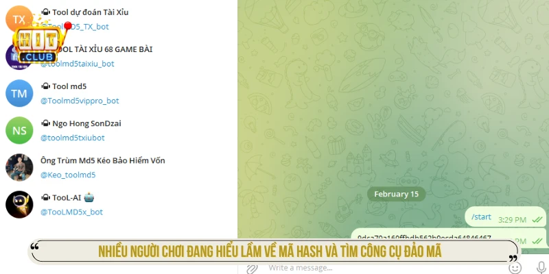 Tài Xỉu MD5 HITCLUB - Minh Bạch Rõ Ràng Bảo Vệ Người Chơi Nhiều người chơi đang hiểu lầm về mã hash và tìm công cụ đảo mã